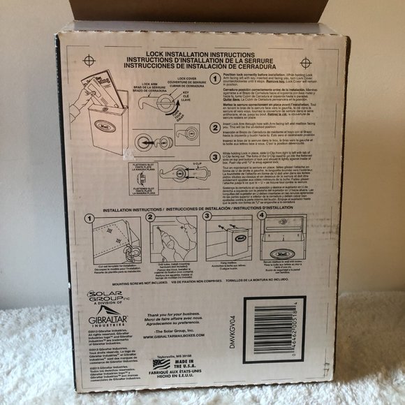 Gibraltar Mailboxes Wall Mount Bronze Metal Standard Lockable Mailbox - Picture 8 of 13